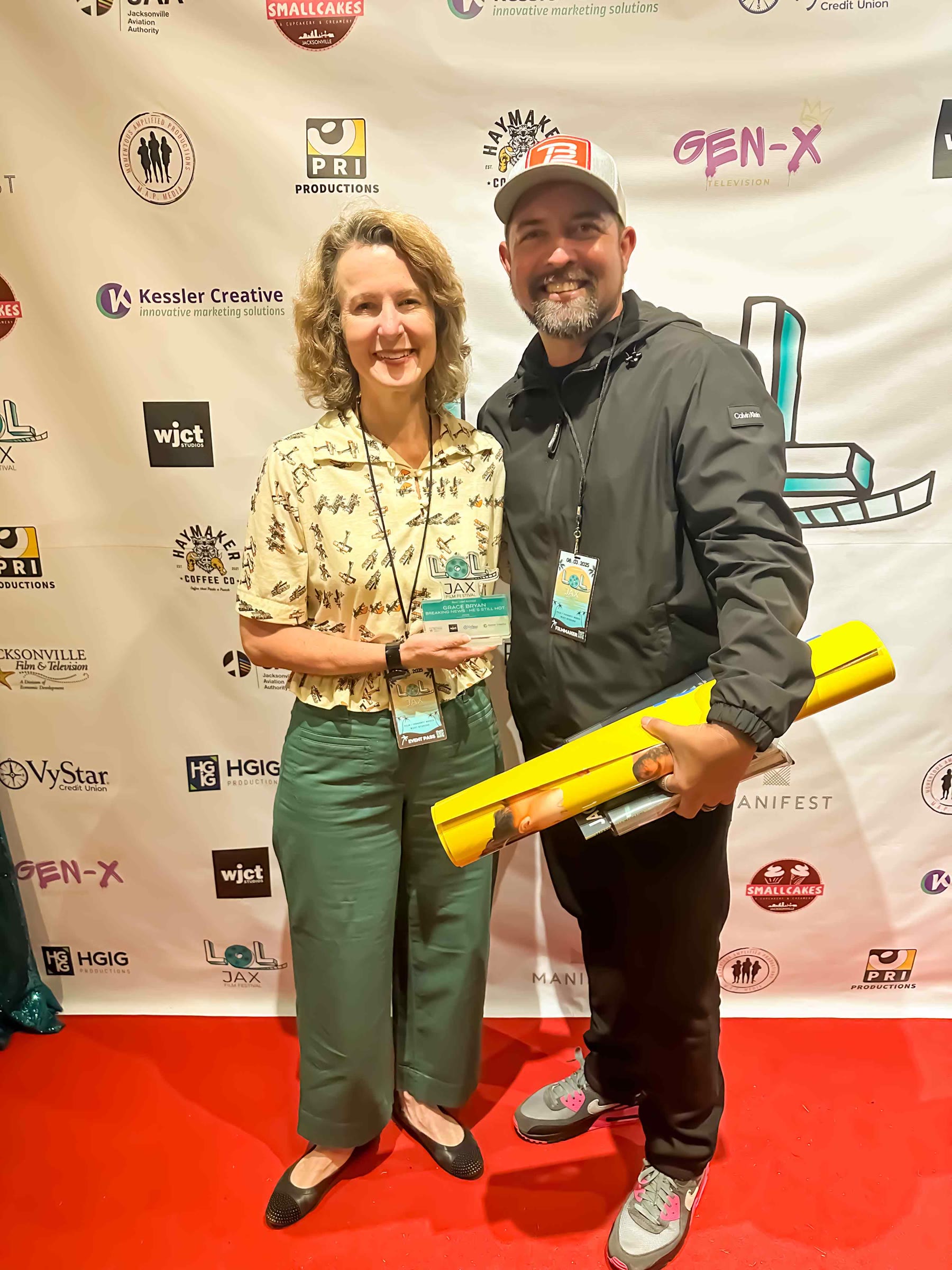 Grace H Bryan on a festival red carpet