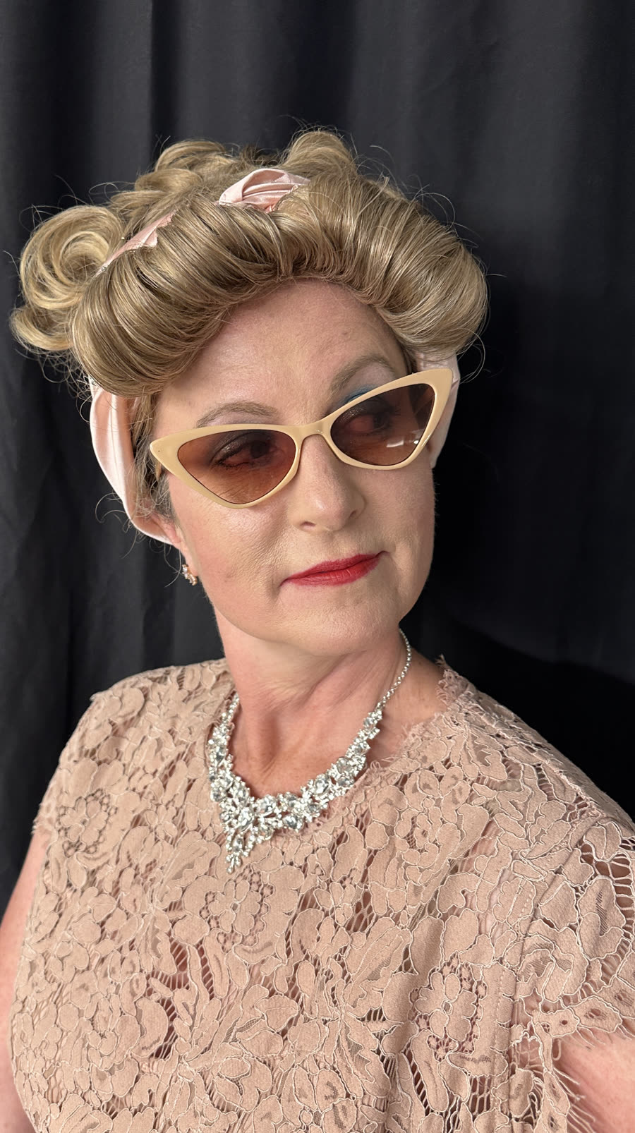 Grace H Bryan in costume with sunglasses