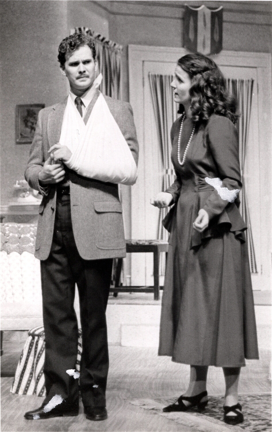 Grace in a scene from a college theater production